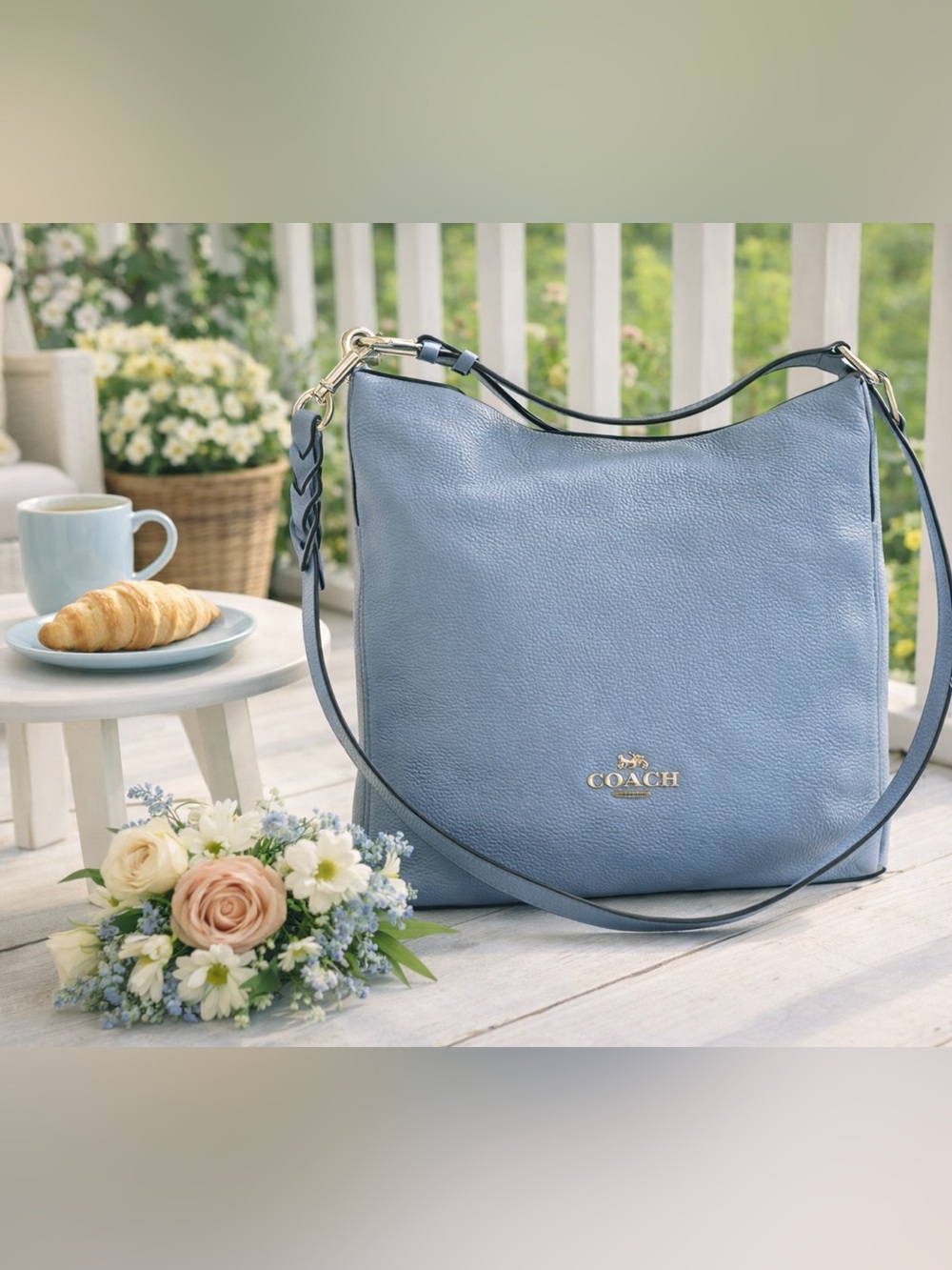 Coach Abby Duffle 31507 in Baby Blue